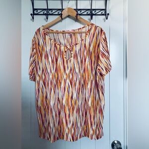 Blush Multicolor Patterned Blouse